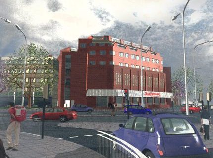 Air-rights development in Stamford Hill