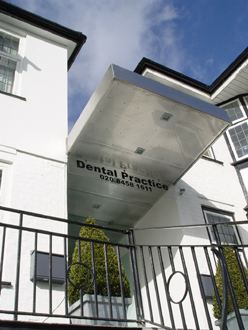 New entrance to dental surgery
